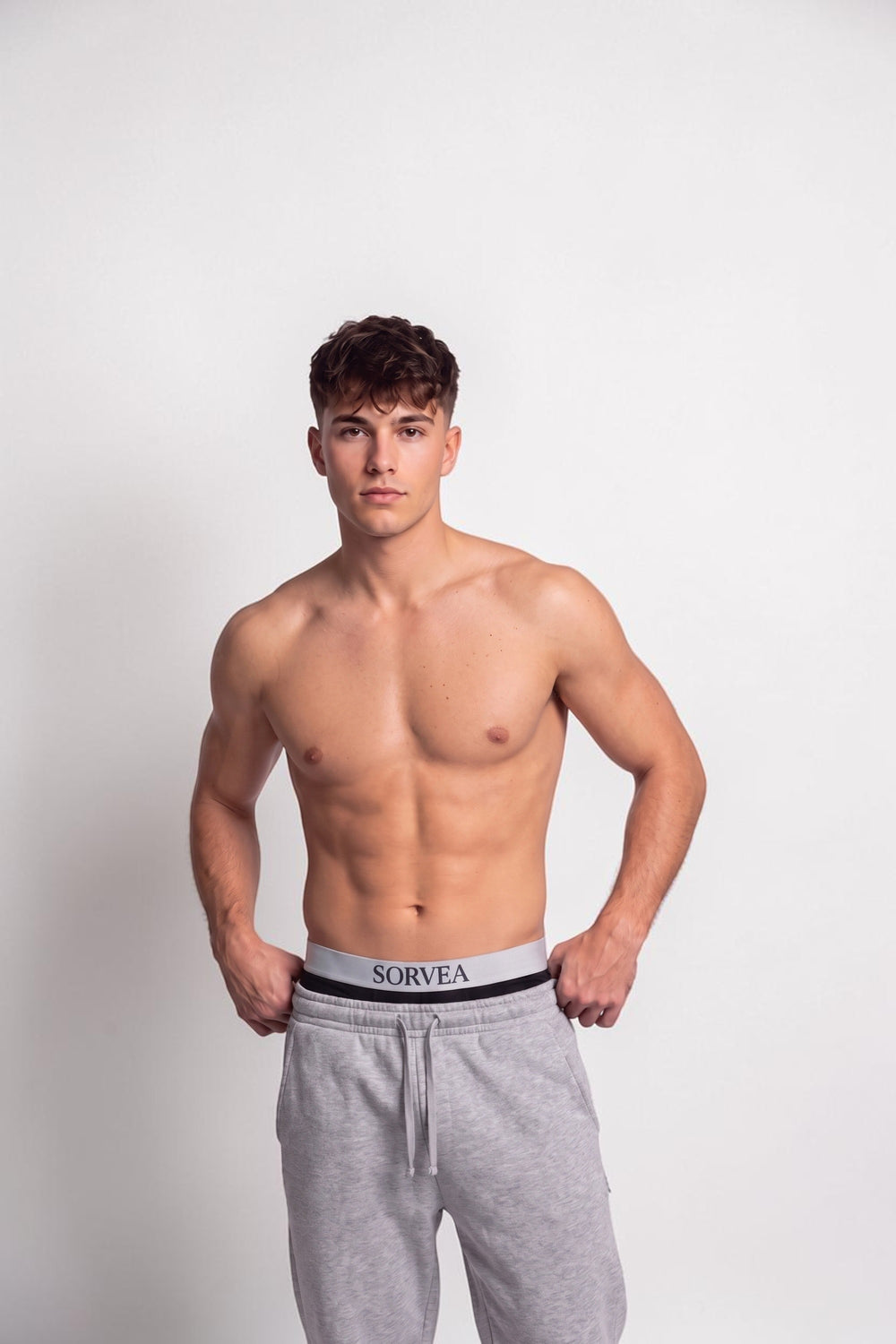 SORVEA Classic Boxers 3-Pack Black – drei Boxershorts, Vorderansicht