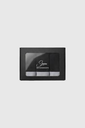 SORVEA Classic Boxers 3-Pack Black – packaging, front